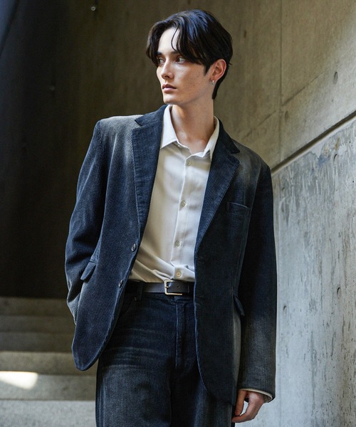 CLEL】Antique Design Corduroy Tailored Jacket / アンティーク