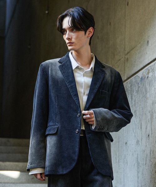 CLEL】Antique Design Corduroy Tailored Jacket / アンティーク