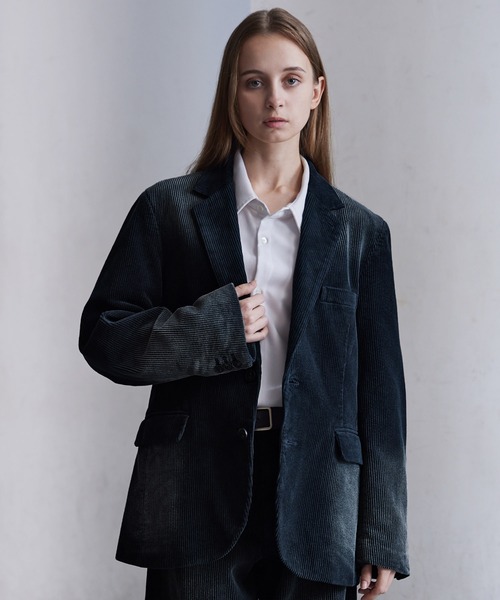 CLEL】Antique Design Corduroy Tailored Jacket / アンティーク