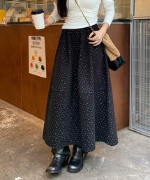 花柄 フラワープリント フレア」に該当するスカートファッション