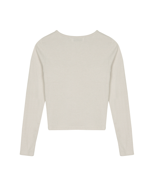 NICK&NICOLE（ニックアンドニコール）の「NICOLE PINTUCK SHIRRING TOP_BEIGE（Tシャツ/カットソー・レディース・その他・FREE）」の6枚目の写真