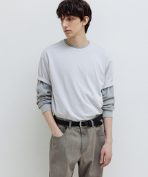 スーピマコットンプレミアムTシャツパステルグレー