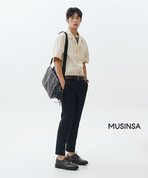 MUSINSA STANDARD（ムシンサスタンダード）の「クールタッチリラックスドベーシックブレザー[ブラック]（テーラードジャケット・メンズ・その他・MEDIUM/LARGE/X-LARGE/XX-LARGE）」の10枚目の写真