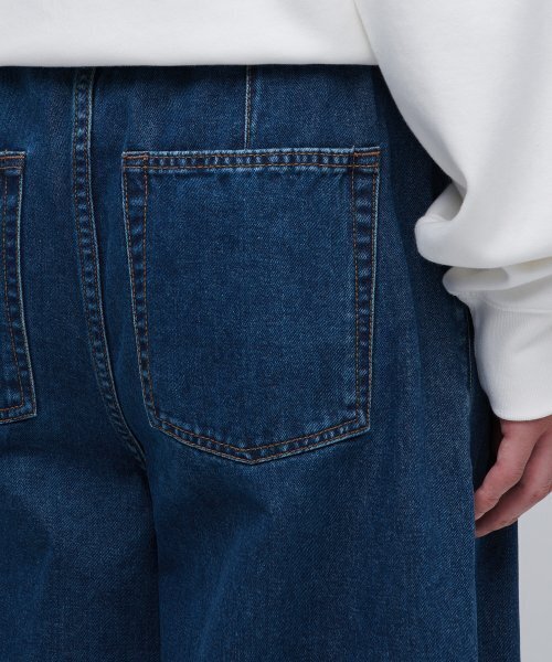 MUSINSA STANDARD（ムシンサスタンダード）の「デニムワイドバルーンパンツ [ミディアムインディゴ]（デニムパンツ・メンズ・その他・38/36/34/32/30/26/28）」の13枚目の写真