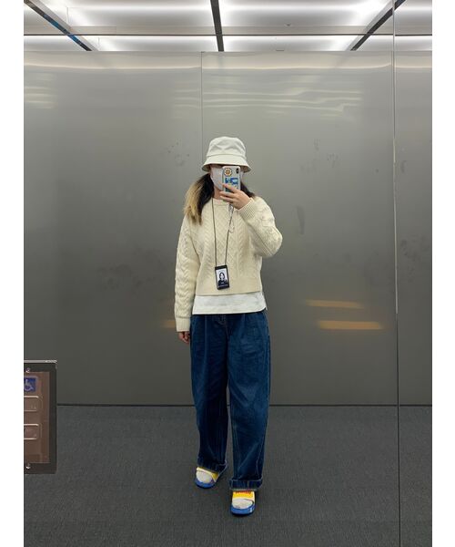 MUSINSA STANDARD（ムシンサスタンダード）の「デニムワイドバルーンパンツ [ミディアムインディゴ]（デニムパンツ・メンズ・その他・38/36/34/32/30/26/28）」の6枚目の写真