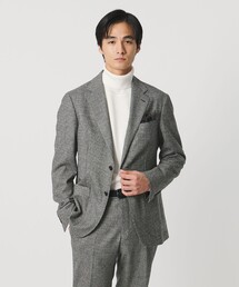 UNITED ARROWS | フランネル ハウンドトゥース シングル2ボタン テーラードジャケット COMFORT EASY‐MODEL ヨコストレッチ(テーラードジャケット)