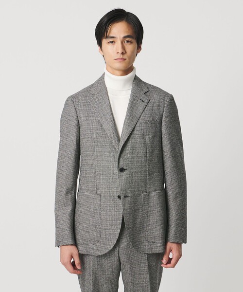 UNITED ARROWS ユナイテッドアローズ ジャケット ハウンドトゥース フランネル ハウンドトゥース シングル2ボタン テーラードジャケット