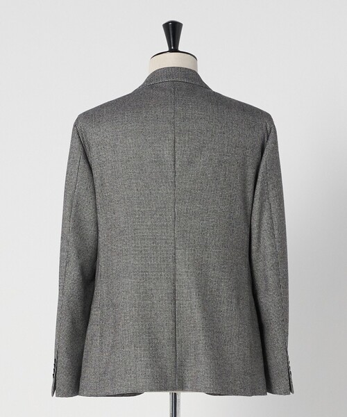UNITED ARROWS（ユナイテッドアローズ）の「フランネル ハウンドトゥース シングル2ボタン テーラードジャケット COMFORT EASY‐MODEL ヨコストレッチ（テーラードジャケット・メンズ・ダークグレー・52/50/44/48/46/42）」の8枚目の写真