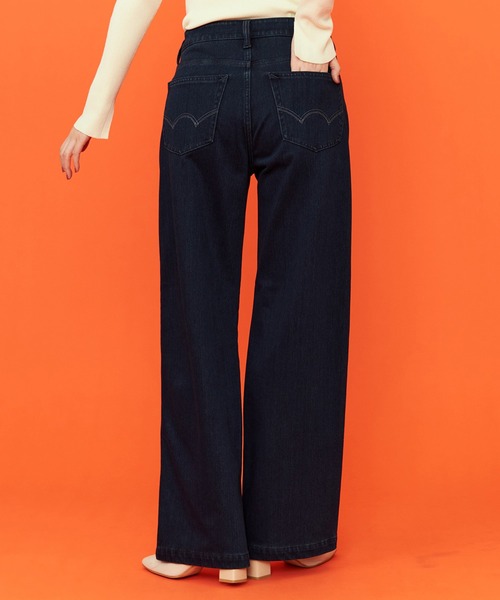 EDWIN(エドウィン)の「EDWIN LADIES ジャージーズ イージーベイカーワイドデニムパンツ【暖】(デニムパンツ・レディース・インディゴブルー/ダークインディゴブルー/ブラック・X-SMALL/SMALL/MEDIUM/LARGE/X-LARGE)」の8枚目の写真