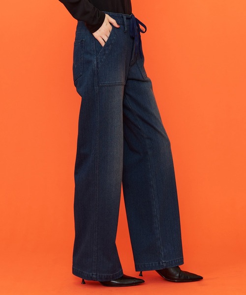 EDWIN(エドウィン)の「EDWIN LADIES ジャージーズ イージーベイカーワイドデニムパンツ【暖】(デニムパンツ・レディース・インディゴブルー/ダークインディゴブルー/ブラック・X-SMALL/SMALL/MEDIUM/LARGE/X-LARGE)」の14枚目の写真