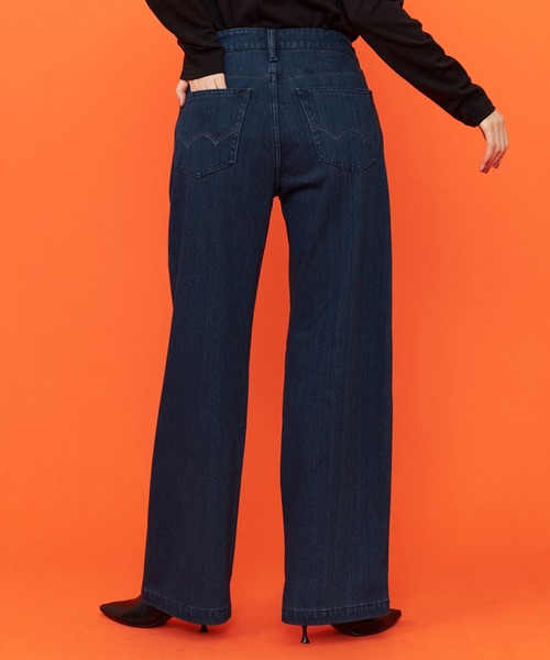 EDWIN(エドウィン)の「EDWIN LADIES ジャージーズ イージーベイカーワイドデニムパンツ【暖】(デニムパンツ・レディース・インディゴブルー/ダークインディゴブルー/ブラック・X-SMALL/SMALL/MEDIUM/LARGE/X-LARGE)」の15枚目の写真
