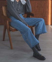 MERAKI | パールスリットデニムパンツ(デニムパンツ)