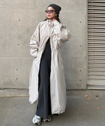 LAULEN（ローレン）の「double zip long mods coat /ボリュームダブルジップロングモッズコート（モッズコート）」