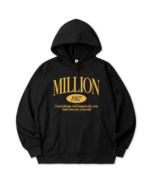 MILLION DAY(ミリオンデイ)の「MILLION 1987 Heavy Jersey Hood(パーカー・メンズ・アイボリー/ダークグリーン/イエロー/ホワイト/ネイビー・LARGE/MEDIUM/X-LARGE)」の1枚目の写真