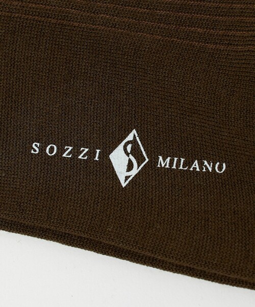 UNITED ARROWS（ユナイテッドアローズ）の「＜SOZZI＞2トーン リブ ホーズソックス（ソックス/靴下・メンズ・ダークグリーン/グレー系/ブラウン系/ネイビー・FREE）」の8枚目の写真