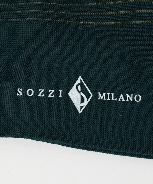 UNITED ARROWS（ユナイテッドアローズ）の「＜SOZZI＞2トーン リブ ホーズソックス（ソックス/靴下・メンズ・ダークグリーン/グレー系/ブラウン系/ネイビー・FREE）」の10枚目の写真