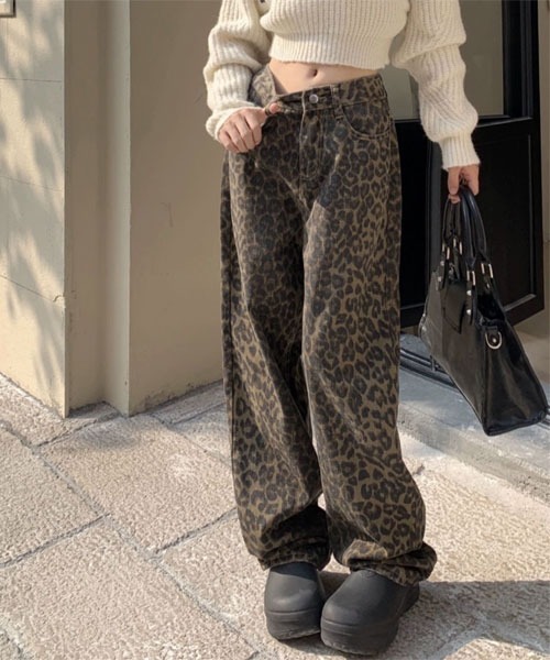 Mayree(メイリー)の「【Mayree】レオパードハイウエストワイドパンツ(その他パンツ・レディース・レオパード・SMALL/MEDIUM/LARGE)」の3枚目の写真