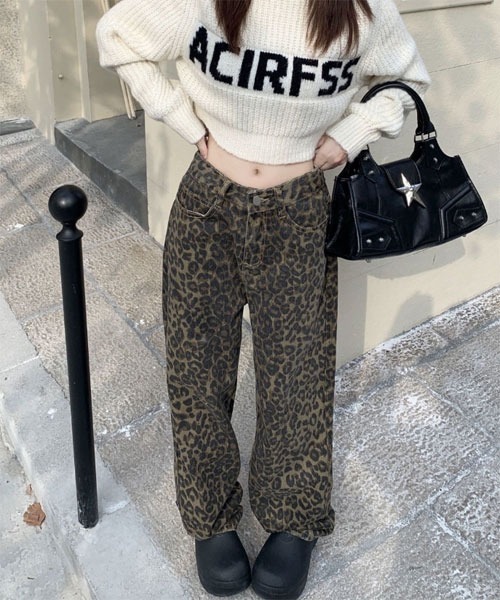 Mayree(メイリー)の「【Mayree】レオパードハイウエストワイドパンツ(その他パンツ・レディース・レオパード・SMALL/MEDIUM/LARGE)」の4枚目の写真