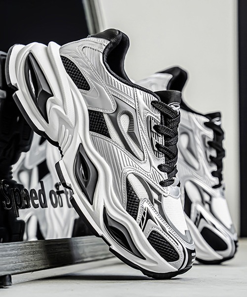shoes365(シューズスリーシックスファイヴ)の「厚底ダッドスニーカー(スニーカー・メンズ・ブラック/グリーン/レッド・25.0cm/26.5cm/27.0cm/26.0cm/25.5cm)」の7枚目の写真