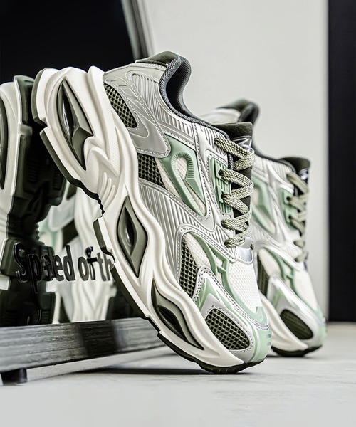 shoes365(シューズスリーシックスファイヴ)の「厚底ダッドスニーカー(スニーカー・メンズ・ブラック/グリーン/レッド・25.0cm/26.5cm/27.0cm/26.0cm/25.5cm)」の11枚目の写真