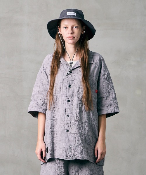 VIRGOwearworks（ヴァルゴウェアワークス）の「PATCH WORK RELAX SHIRT（シャツ/ブラウス・メンズ・ブラック/グレー/ブルー・2/3/4）」の2枚目の写真