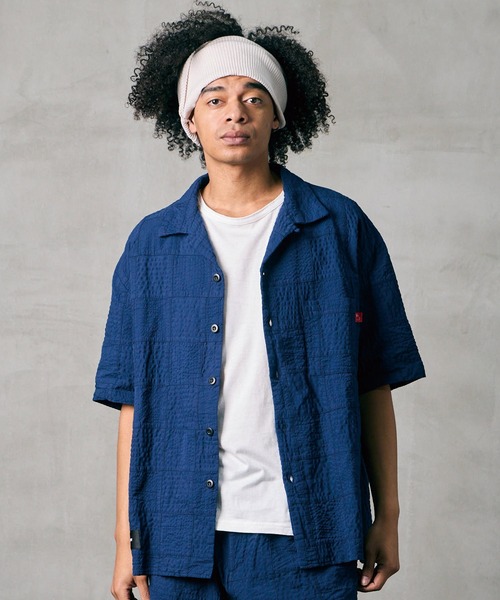 VIRGOwearworks（ヴァルゴウェアワークス）の「PATCH WORK RELAX SHIRT（シャツ/ブラウス・メンズ・ブラック/グレー/ブルー・2/3/4）」の3枚目の写真