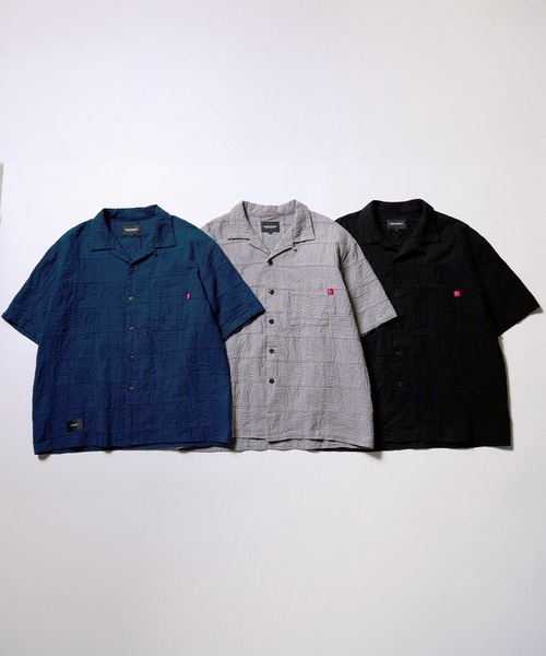 VIRGOwearworks（ヴァルゴウェアワークス）の「PATCH WORK RELAX SHIRT（シャツ/ブラウス・メンズ・ブラック/グレー/ブルー・2/3/4）」の8枚目の写真