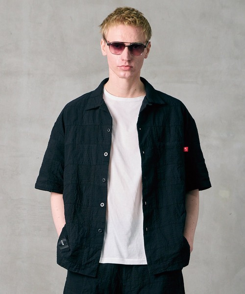 VIRGOwearworks（ヴァルゴウェアワークス）の「PATCH WORK RELAX SHIRT（シャツ/ブラウス・メンズ・ブラック/グレー/ブルー・2/3/4）」の9枚目の写真