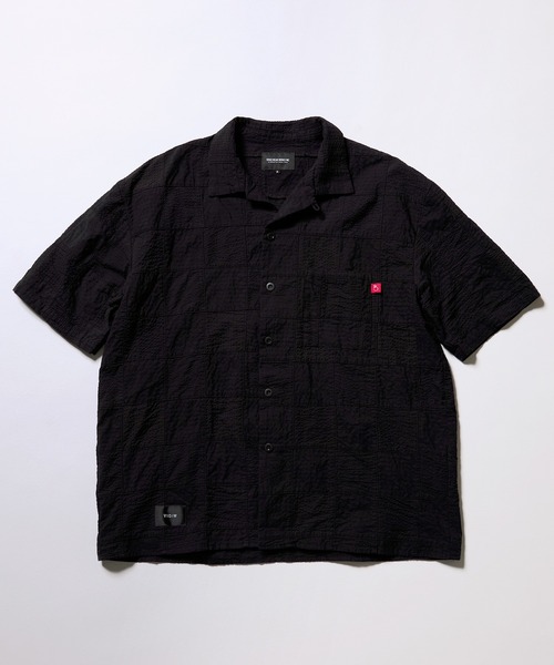 VIRGOwearworks（ヴァルゴウェアワークス）の「PATCH WORK RELAX SHIRT（シャツ/ブラウス・メンズ・ブラック/グレー/ブルー・2/3/4）」の4枚目の写真
