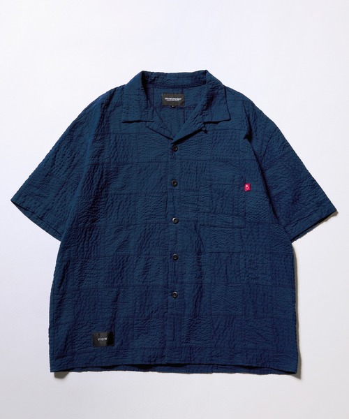 VIRGOwearworks（ヴァルゴウェアワークス）の「PATCH WORK RELAX SHIRT（シャツ/ブラウス・メンズ・ブラック/グレー/ブルー・2/3/4）」の5枚目の写真