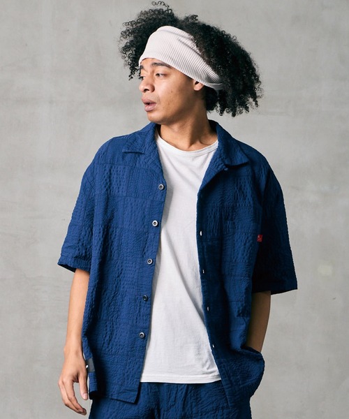 VIRGOwearworks（ヴァルゴウェアワークス）の「PATCH WORK RELAX SHIRT（シャツ/ブラウス・メンズ・ブラック/グレー/ブルー・2/3/4）」の12枚目の写真