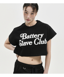 B.S.C TEE CROP BLACK
