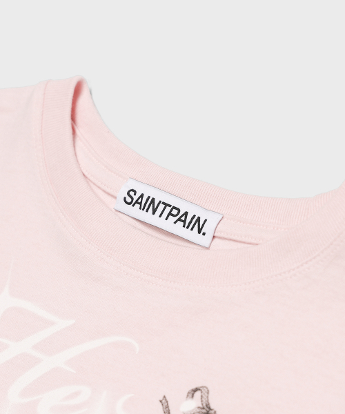 SAINTPAIN（セイントペイン）の「SPショッキングクロップ半袖Tシャツピンク（Tシャツ/カットソー・レディース・その他・FREE）」の3枚目の写真