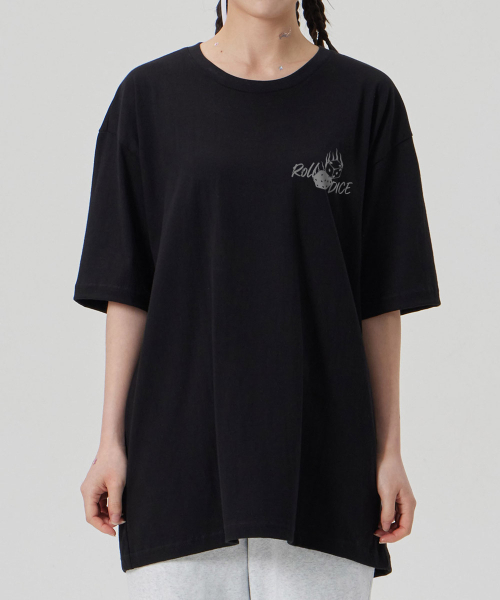 ASTRAL PROJECTION（アストラルプロジェクション）の「[ROLL THE DICE] コットンルーズフィット半袖Tシャツ_ブラック（Tシャツ/カットソー・メンズ・その他・LARGE/MEDIUM/X-LARGE/XX-LARGE）」の5枚目の写真