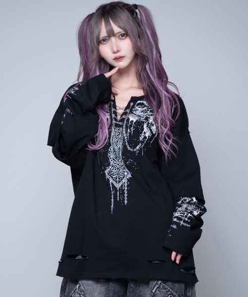 REFLEM（レフレム）の「『REFLEM/レフレム』グランジレイヤードL/S Tee