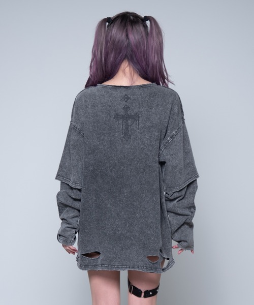 REFLEM（レフレム）の「『REFLEM/レフレム』グランジレイヤードL/S Tee