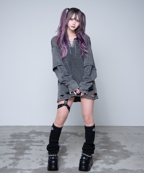 REFLEM（レフレム）の「『REFLEM/レフレム』グランジレイヤードL/S Tee