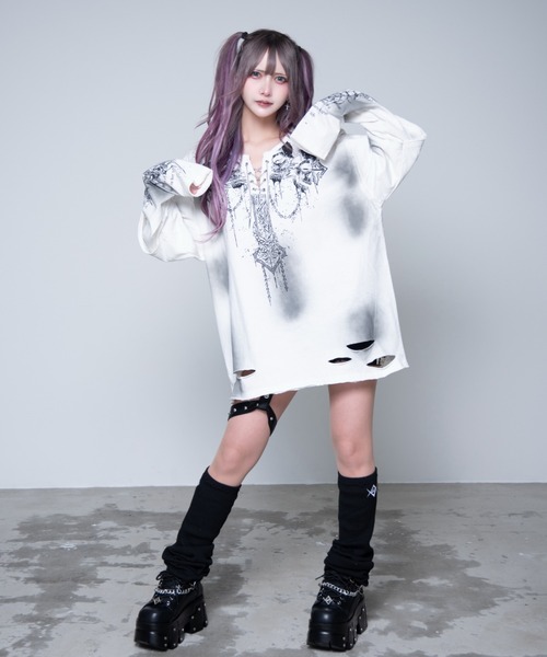 REFLEM（レフレム）の「『REFLEM/レフレム』グランジレイヤードL/S Tee