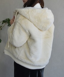 MISCH MASCH（ミッシュマッシュ）の「ZOZO限定 フードファーブルゾン（ブルゾン）」