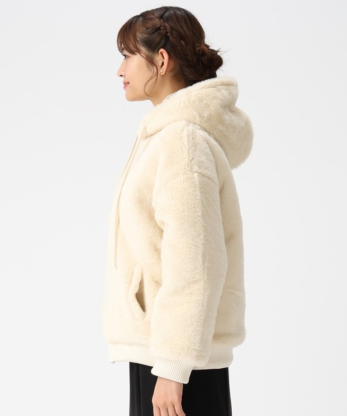 MISCH MASCH(ミッシュマッシュ)の「ZOZO限定 フードファーブルゾン(ブルゾン・レディース・ブラック/アイボリー・フリ-)」の13枚目の写真