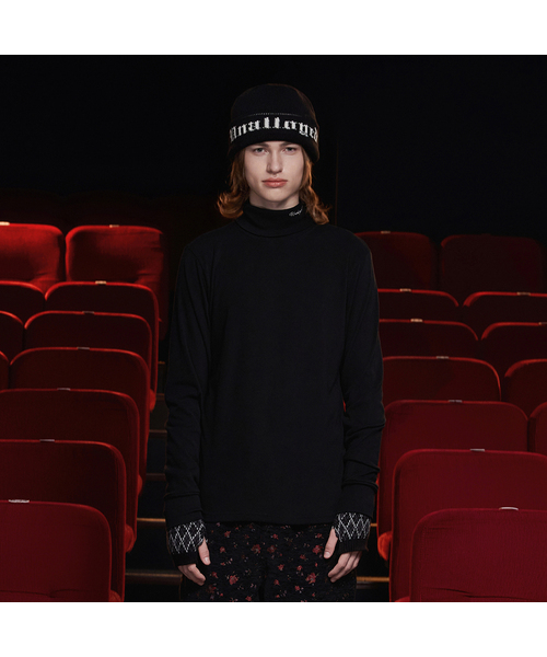 UNALLOYED(アナロイド)の「タートルネックニットTシャツ / ブラック(ニット/セーター・メンズ・その他・SMALL/LARGE)」の1枚目の写真