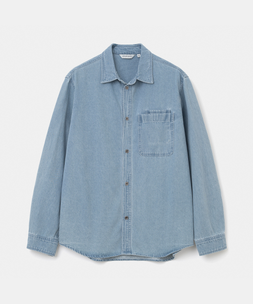 UNIFORM BRIDGE(ユニフォームブリッジ)の「denim pocket shirt 7oz indigo(シャツ/ブラウス・メンズ・その他・MEDIUM/LARGE/X-LARGE)」の1枚目の写真