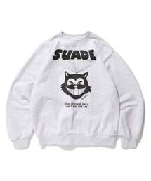 BALLOON CAT CREWNECK [MELANGE GRAY]