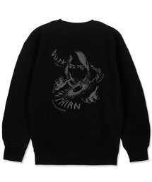 エイシェントモンク ルーズフィット スウェットシャツ_ブラック