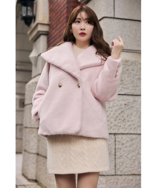 ジャケット・アウター Double Breasted Shaggy Coat Double Breasted Shaggy Coat 【公式通販】