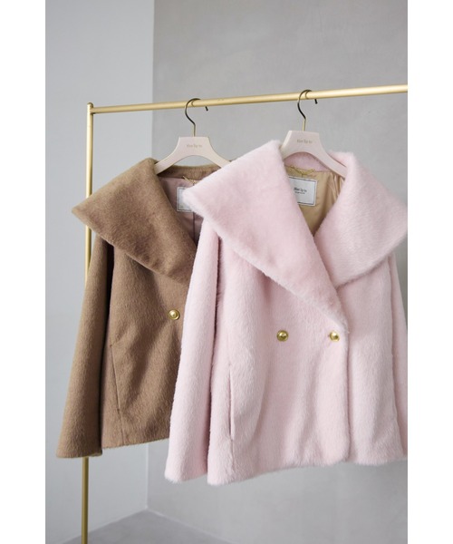 Double Breasted Shaggy Coat 【公式通販】