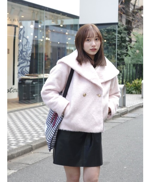 ジャケット・アウター Double Breasted Shaggy Coat Double Breasted Shaggy Coat 【公式通販】