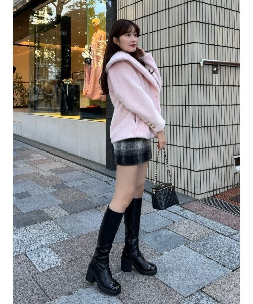 Double Breasted Shaggy Coat（ダウンジャケット/コート）｜Her lip to