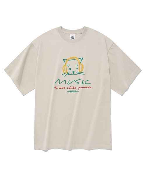 RADINEO(ラディネオ)の「メロディ 半袖Tシャツ ベージュ(Tシャツ/カットソー・メンズ・その他・SMALL/MEDIUM/LARGE/X-LARGE)」の1枚目の写真