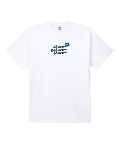 RADINEO(ラディネオ)の「ブルーフラワー3 半袖Tシャツ ホワイト(Tシャツ/カットソー・メンズ・その他・LARGE/MEDIUM/SMALL/X-LARGE)」の1枚目の写真